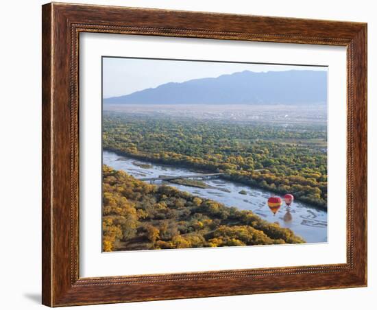 Hot Air Balloons, Albuquerque, New Mexico, USA-Michael Snell-Framed Photographic Print