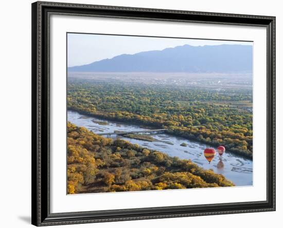 Hot Air Balloons, Albuquerque, New Mexico, USA-Michael Snell-Framed Photographic Print