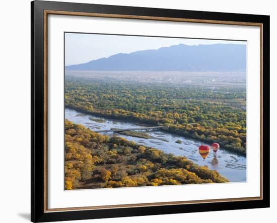 Hot Air Balloons, Albuquerque, New Mexico, USA-Michael Snell-Framed Photographic Print