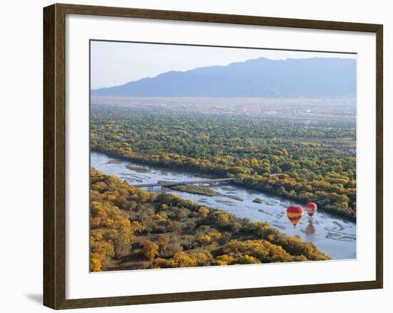 Hot Air Balloons, Albuquerque, New Mexico, USA-Michael Snell-Framed Photographic Print