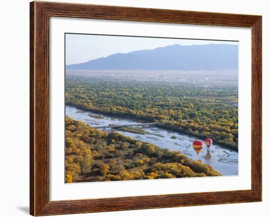 Hot Air Balloons, Albuquerque, New Mexico, USA-Michael Snell-Framed Photographic Print