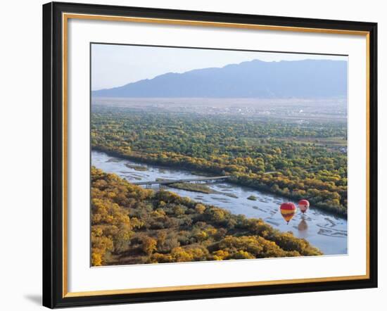 Hot Air Balloons, Albuquerque, New Mexico, USA-Michael Snell-Framed Photographic Print