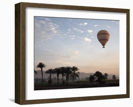 Hot Air Balloons Carry Tourists on Early Morning Flights over the Valley of the Kings, Luxor, Egypt-Mcconnell Andrew-Framed Photographic Print