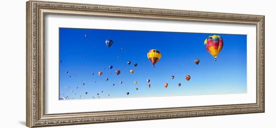 Hot Air Balloons Floating in Sky-null-Framed Photographic Print