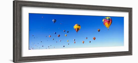 Hot Air Balloons Floating in Sky-null-Framed Photographic Print