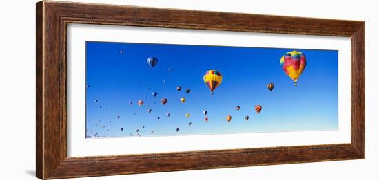 Hot Air Balloons Floating in Sky-null-Framed Photographic Print