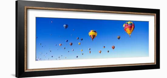 Hot Air Balloons Floating in Sky-null-Framed Photographic Print