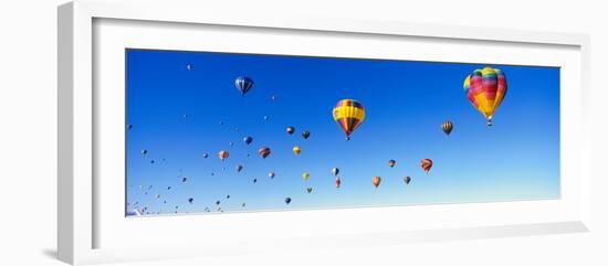 Hot Air Balloons Floating in Sky-null-Framed Photographic Print