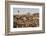 Hot Air Balloons Flying Among Rock Formations at Sunrise in the Red Valley-Ben Pipe-Framed Photographic Print