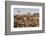 Hot Air Balloons Flying Among Rock Formations at Sunrise in the Red Valley-Ben Pipe-Framed Photographic Print