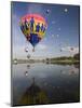 Hot Air Balloons Reflected in Prospect Lake, Colorado Springs, Colorado, USA-Don Grall-Mounted Photographic Print