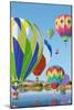 Hot Air Balloons-Lantern Press-Mounted Art Print