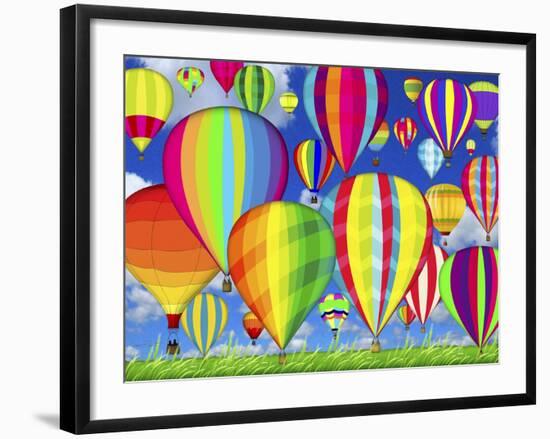 Hot Air Balloons-Jean Plout-Framed Giclee Print