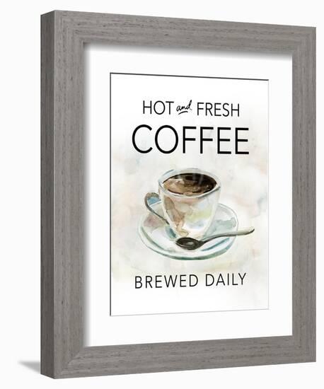 Hot and Fresh Coffee-Carol Robinson-Framed Art Print