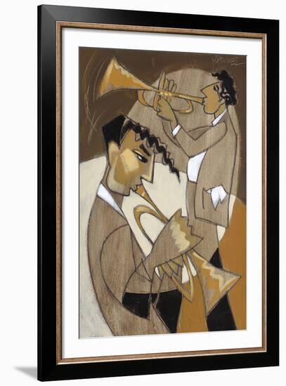 Hot Brass Duo!-Marsha Hammel-Framed Giclee Print