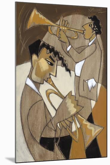 Hot Brass Duo!-Marsha Hammel-Mounted Giclee Print
