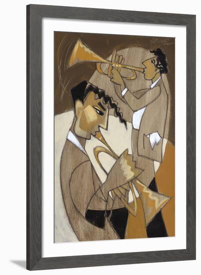 Hot Brass Duo!-Marsha Hammel-Framed Giclee Print