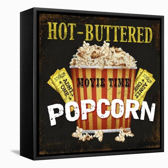 Hot Buttered Popcorn Theater Art-Jean Plout-Framed Premier Image Canvas