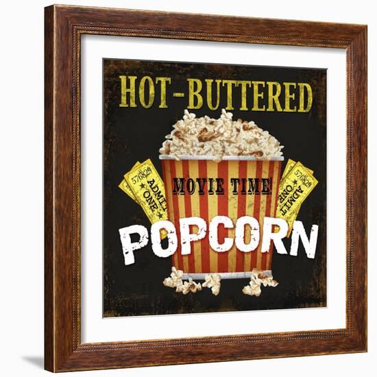 Hot Buttered Popcorn Theater Art-Jean Plout-Framed Giclee Print