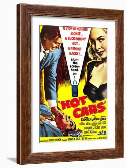 HOT CARS, poster, 1956-null-Framed Art Print