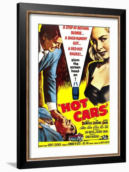 HOT CARS, poster, 1956-null-Framed Art Print