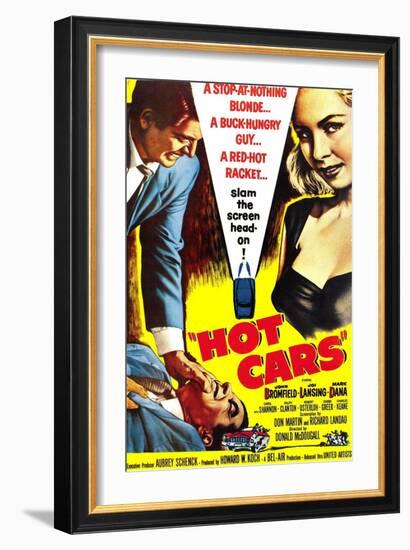 HOT CARS, poster, 1956-null-Framed Art Print