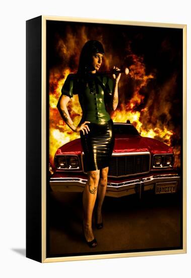 Hot Chick-Nathan Wright-Framed Premier Image Canvas