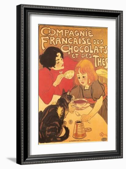 Hot Chocolate for the Cat-null-Framed Art Print