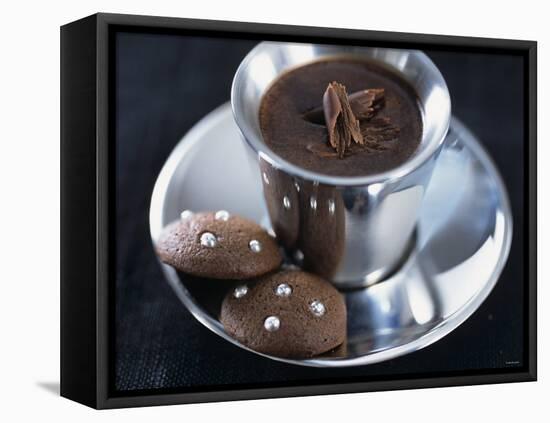 Hot Chocolate with Chocolate Biscuits-Alena Hrbkova-Framed Premier Image Canvas