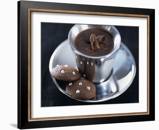 Hot Chocolate with Chocolate Biscuits-Alena Hrbkova-Framed Photographic Print