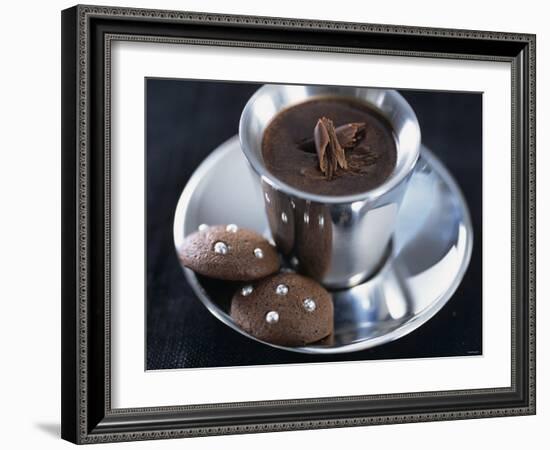 Hot Chocolate with Chocolate Biscuits-Alena Hrbkova-Framed Photographic Print