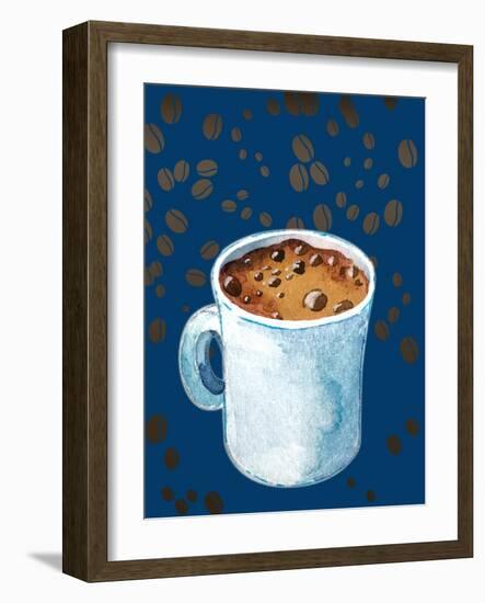 Hot Coffee Art-arirukuchika-Framed Art Print