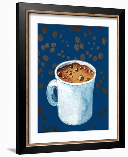 Hot Coffee Art-arirukuchika-Framed Art Print