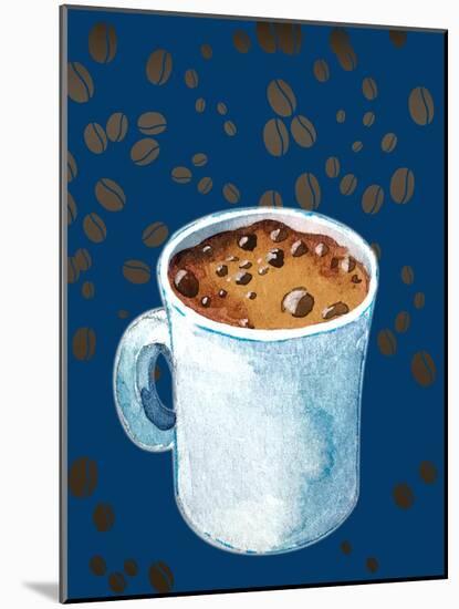 Hot Coffee Art-arirukuchika-Mounted Art Print