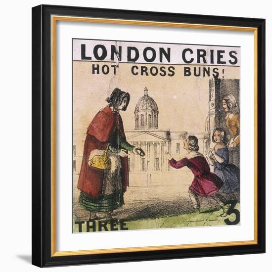 Hot Cross Buns!, Cries of London, C1840-TH Jones-Framed Giclee Print