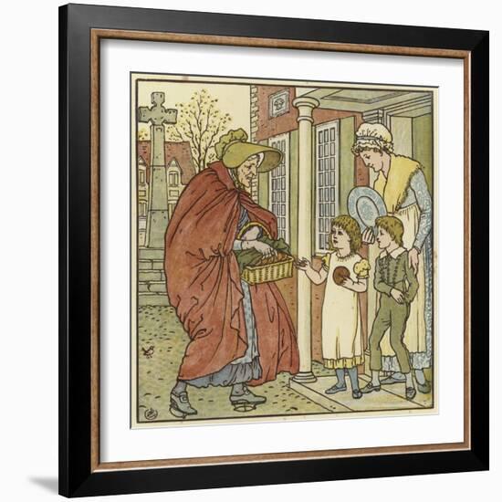 Hot Cross Buns-Walter Crane-Framed Giclee Print