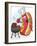 Hot Dog Chef Cartoon Grilling Burgers-Tony Oshlick-Framed Art Print