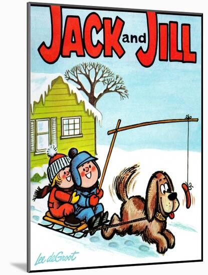 Hot Dog! - Jack and Jill, January 1965-Lee de Groot-Mounted Giclee Print