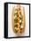 Hot Dog with Relish, Mustard, Ketchup and Onions-null-Framed Premier Image Canvas