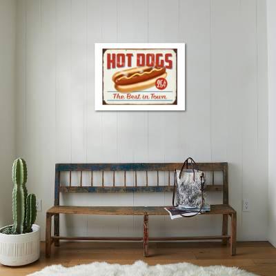 Hot Dogs Best In Town Giclee Print By Retroplanet Art Com