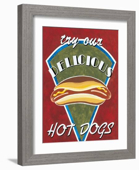 Hot Dogs-Catherine Jones-Framed Art Print