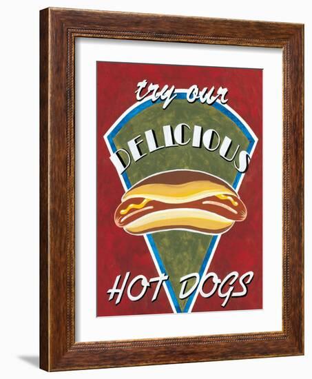 Hot Dogs-Catherine Jones-Framed Art Print