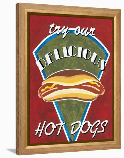 Hot Dogs-Catherine Jones-Framed Stretched Canvas