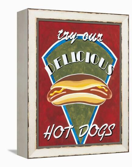 Hot Dogs-Catherine Jones-Framed Stretched Canvas