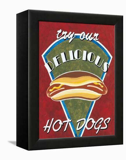 Hot Dogs-Catherine Jones-Framed Stretched Canvas