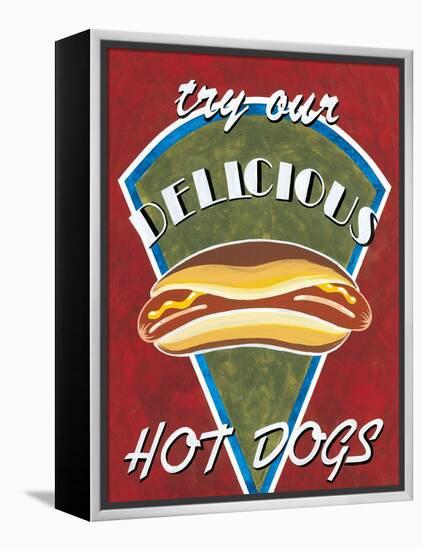 Hot Dogs-Catherine Jones-Framed Stretched Canvas