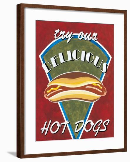 Hot Dogs-Catherine Jones-Framed Art Print