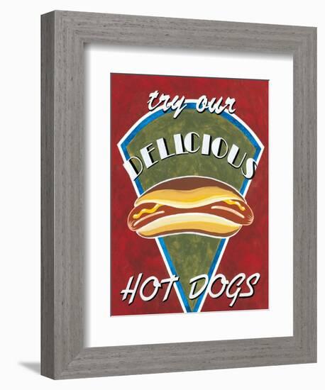 Hot Dogs-Catherine Jones-Framed Art Print