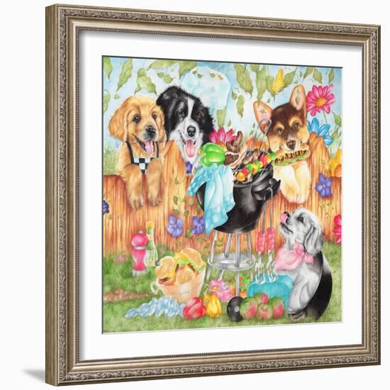 Hot Dogs-Karen Middleton-Framed Giclee Print