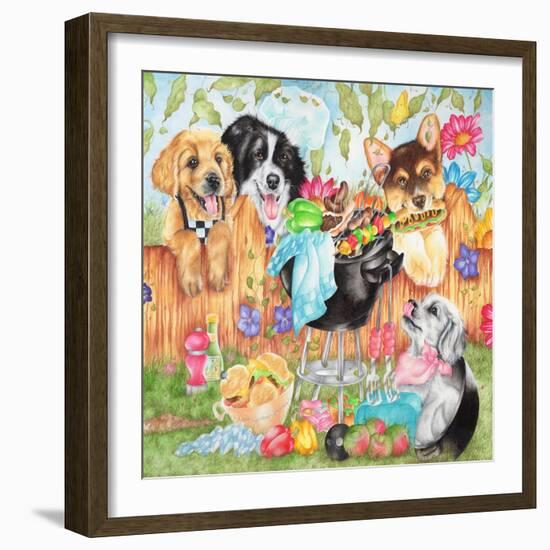 Hot Dogs-Karen Middleton-Framed Giclee Print